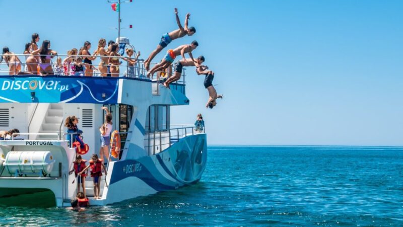 Lagos: Dolphin Watching Half-Day Cruise & Water Activities - Water Activities in a Secluded Bay