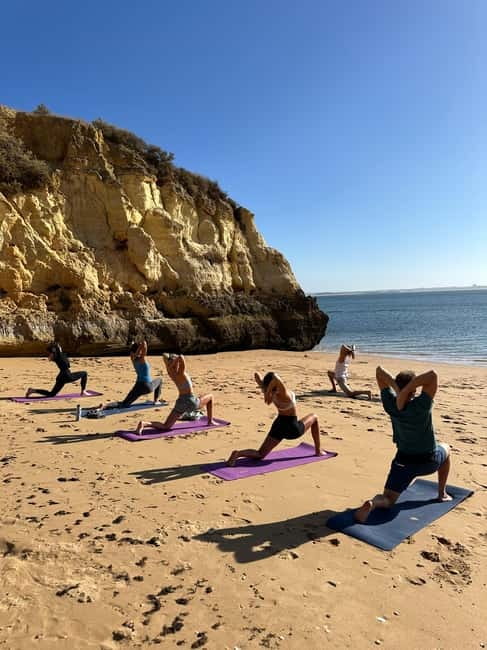 Lagos: Flow & Glow | Morning Beach Hatha Flow Yoga - Location and Meeting Arrangements at Praia da Batata