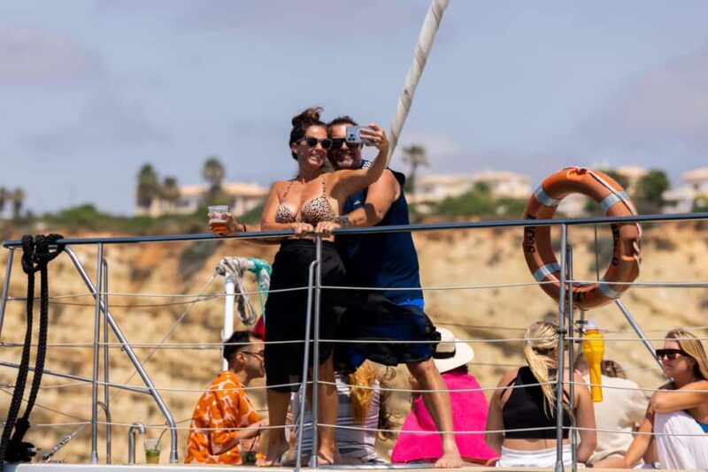 Lagos to Burgau: Algarve Catamaran Cruise with Lunch - The Anchor Spot Near Burgaus Secluded Bay