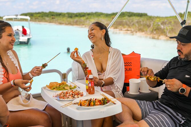 Laguna Grill - Private Boat with on-board BBQ and Drinks Included - Enjoying the Pristine Waters South of Bacalar