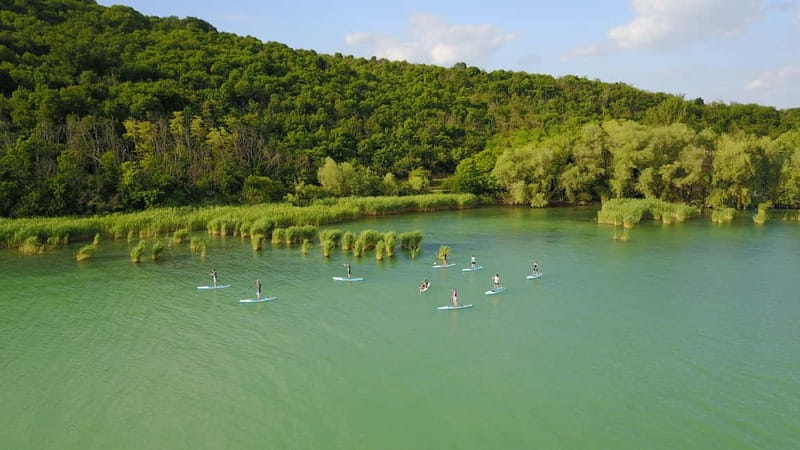 Lake Balaton 3 hour SUP tour - self-guided - Views of Tihany National Park from the Water