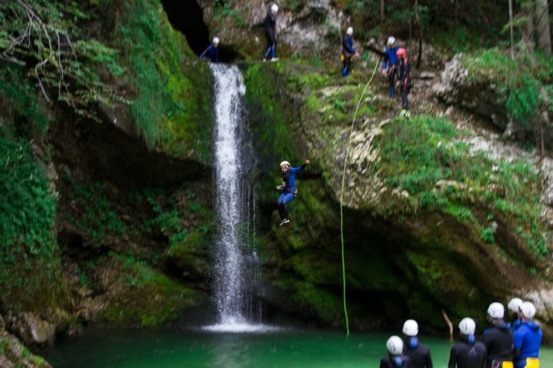 Lake Bled: Canyoning Excursion With Photos - Navigating the Bohinj Canyon: Waterfalls, Rappelling, and Swimming