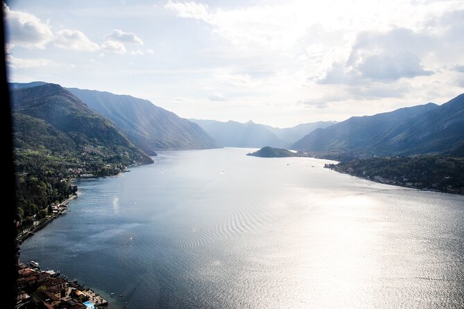 Lake Como Helicopter Tour with Stop for Lunch - Argegno, Isola Comacina, and Lakeside Villas