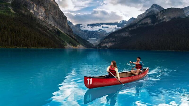 Lake Louise, Emerald Lake, Minnewanka Cruise & Banff Town - Vibrant Green at Emerald Lake