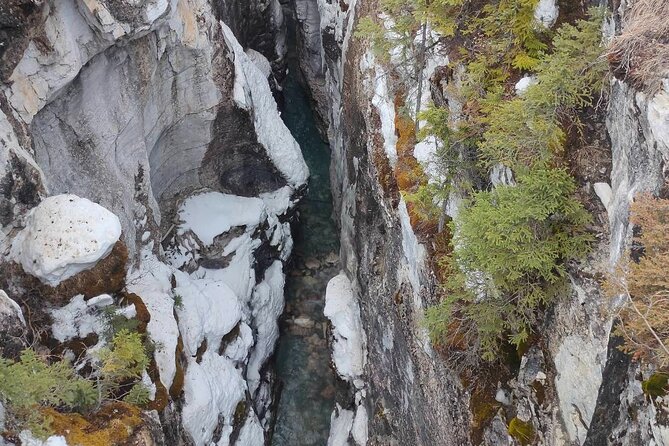 Lake Louise, Marble Canyon Hiking and Banff Town - Marble Canyon: Limestone Gorges and Cascading Waterfalls