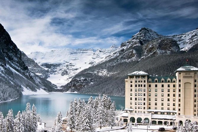 Lake Louise Winterland from Banff - Ice Skating on the Frozen Lake