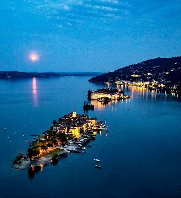 Lake Maggiore: Boat Dinner at Isola Pescatori from Feriolo - Private Night Boat Ride on Lake Maggiore