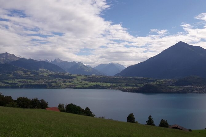 Lake View CLOY Hangbridge Sigriswil City Thun Castle Spiez Privat - Ascending Through the Luegibrueggli Mountain Pass