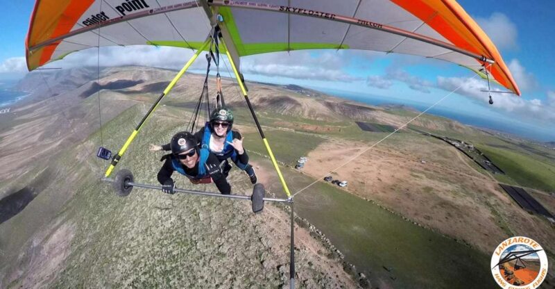 Lanzarote Hang Gliding Tandem Flights - Lanzarote Hang Gliding Tandem Flights: Soar Over Volcanoes with Stunning Views for $198