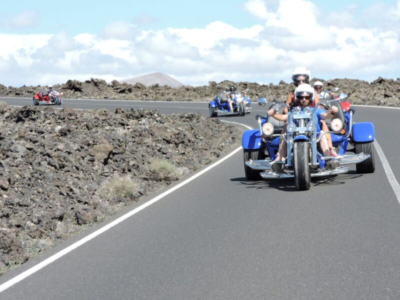 Lanzarote: three wheeler trike tour for three people - The Guide: Knowledge and Friendliness