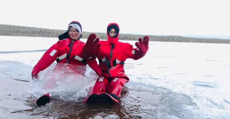 Lapland: Hiking, Ice Fishing, Floating & BBQ Snow Adventure - The Unique Thrill of Ice Floating