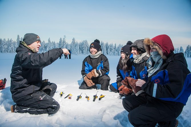 Lappish Lunch Break -Snowmobiling, ice fishing and tasty food - Exciting Snowmobiling and Ice Fishing Tour in Rovaniemi