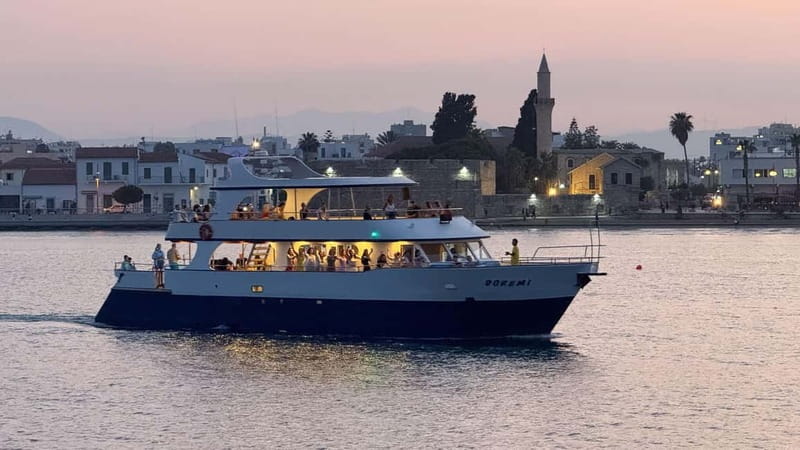 Larnaca: Sunset Cruise with a Glass of Wine - The Atmosphere and Entertainment on Board