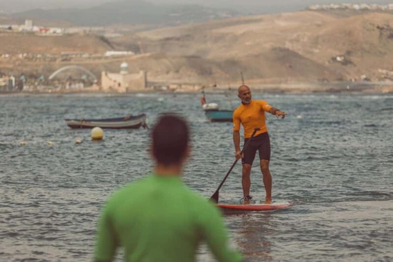 Las Canteras: Paddle Surf Class with an Instructor - Learning the Basics: Maneuvers, Equipment, and Sea Knowledge