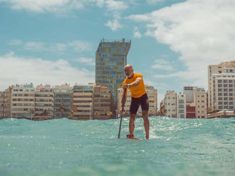 Las Canteras: Paddle Surf Class with an Instructor - Warm-Up and Physical Preparation
