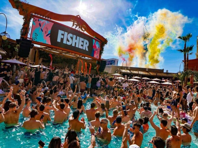 Las Vegas: Famous Pool Party Tour with Party Bus & Drinks - Practical Details: Meeting Point and Group Size