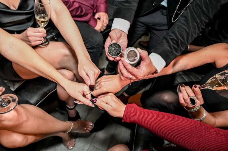 Las Vegas: Luxury Wine & Food Tour w/ Sommelier & Party Bus - Meeting at the Press Lobby Bar Inside Valet