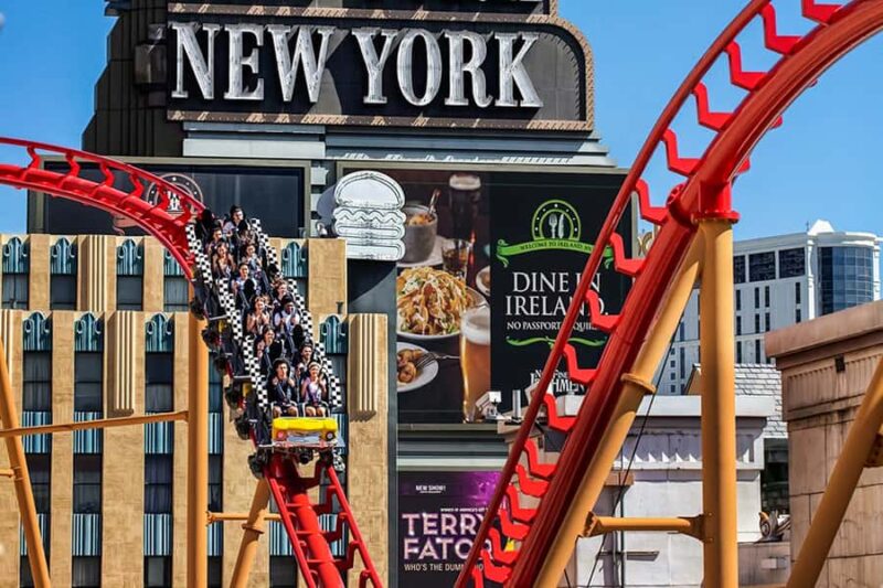 Las Vegas: New York-New York Hotel Big Apple Coaster Ride - The Big Apple Coasters Location at New York-New York Hotel