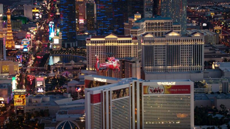 Las Vegas: Night Helicopter Flight over Las Vegas Strip - The Flight Experience and Landmarks from Above
