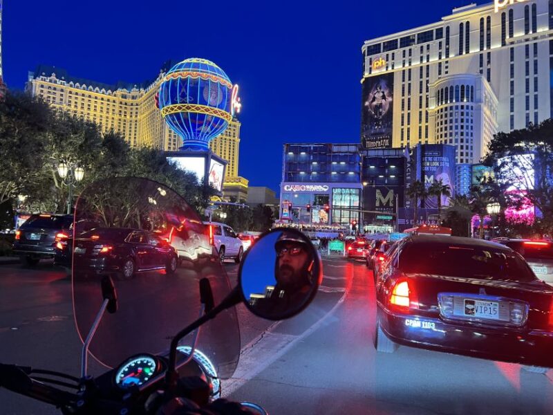 Las Vegas: Sidecar Tour of the Las Vegas Strip by Night - Passing the Bellagio Fountains and Their Nighttime Magic