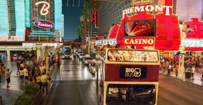 Las Vegas: Sightseeing Night Tour by Open-top Bus - The Route: Iconic Vegas Landmarks from a Bird’s-Eye Perspective