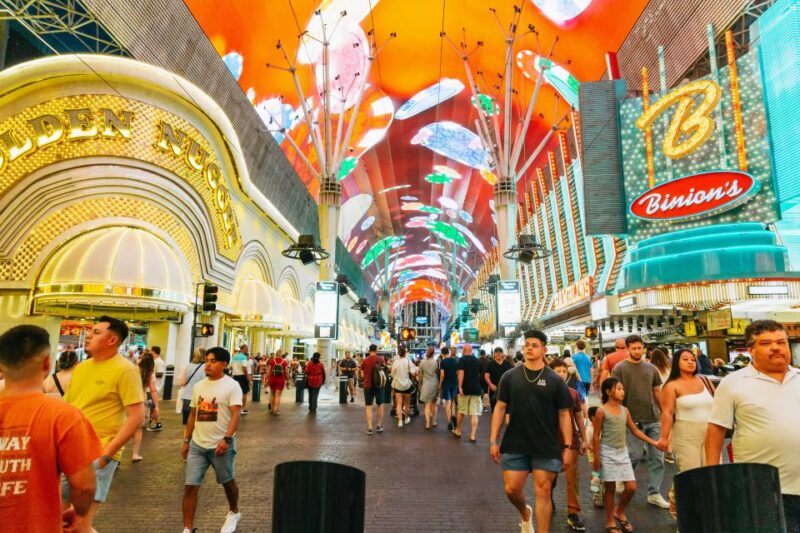 Las Vegas: Sightseeing Night Tour by Open-top Bus - Fremont Street: The City’s Nightlife Hub