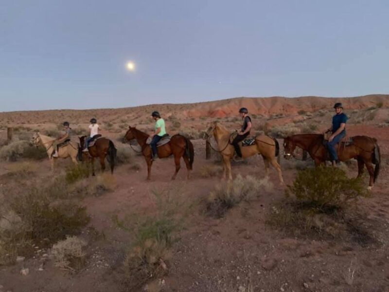 Las Vegas: Sunset Horseback Riding Tour with BBQ Dinner - The Trail and Scenic Highlights of Rainbow Gardens