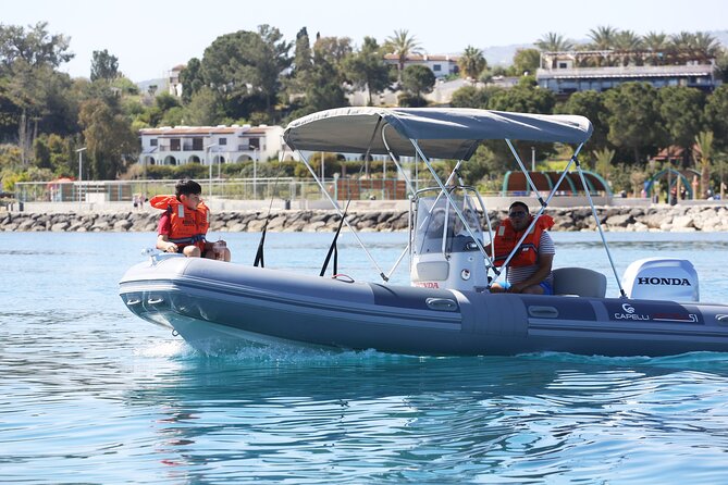 Latchi: Self Drive boat with masks/optional transfer from Paphos - Fuel and Additional Charges to Keep in Mind