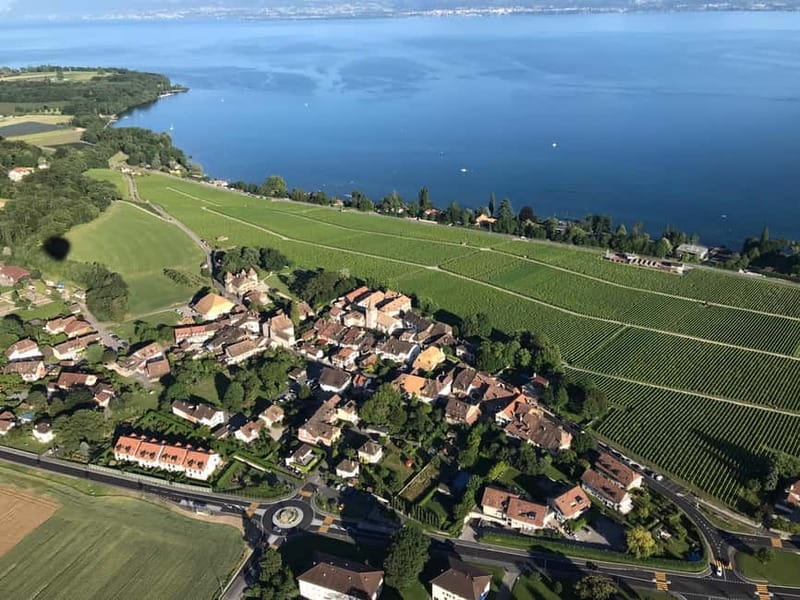 Lausanne: Swiss Fondue Flight in a Hot Air Balloon - Landing and Celebratory Toast in a Quiet Field