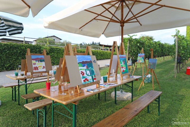 Lazise: Painting Expereince with Wine and Local Food Platter - Practical Details: Meeting Point and Accessibility
