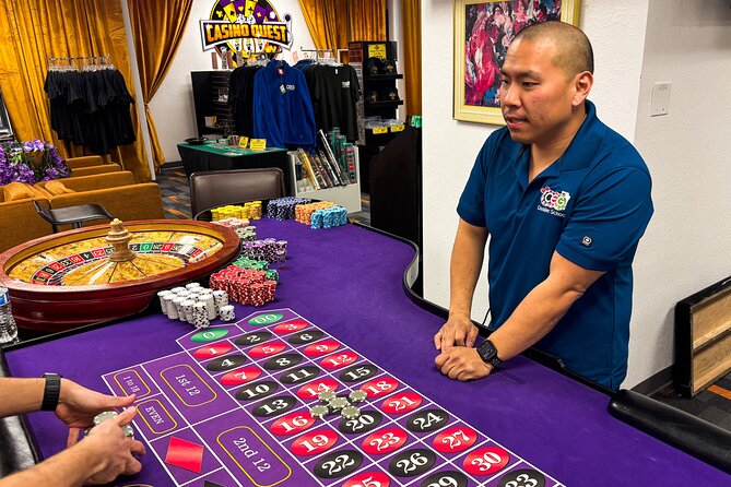 Learn Blackjack Craps and Roulette at Casino Clinic - Included Items and Learning Materials