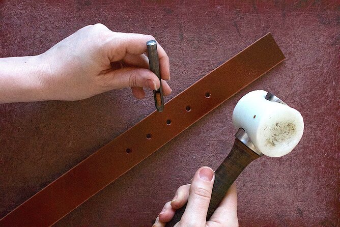 Leather belt making workshop - Learn to Make a Personalized Leather Belt in Montreal for $185.58