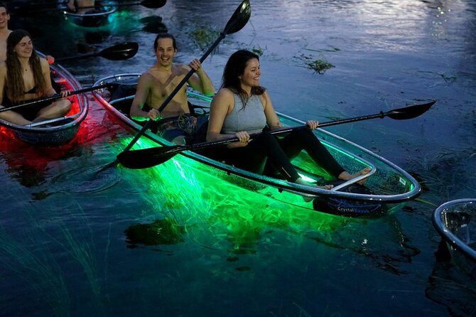 LED Glow in the Dark Clear Kayak or Clear Paddleboard in Paradise - Choosing Between a Clear Kayak and Paddleboard