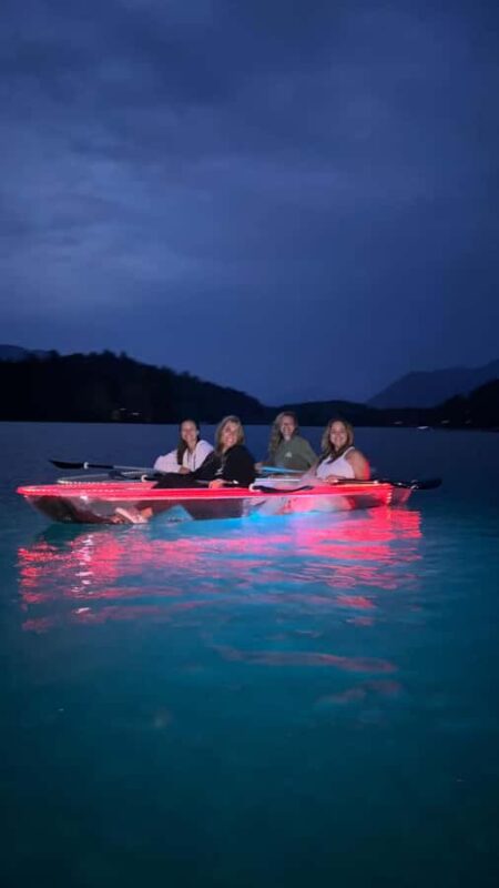 LED Illuminated Sunset Clear Kayak Tour //Kalispell, MT// - The Role of Guides and Local Expertise