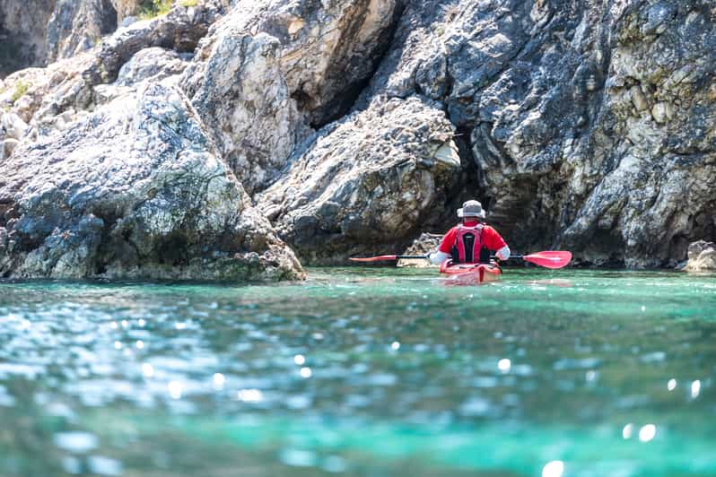 Lefkada: Blue Cave Kayak Tour with a Taste of Greece - Snorkeling and Marine Life in Lefkada’s Waters