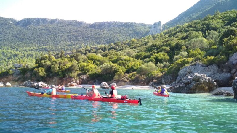 Lefkada: Full Day Sea Kayaking Tour - The Private Island of Skorpios and Its Swimming Spots
