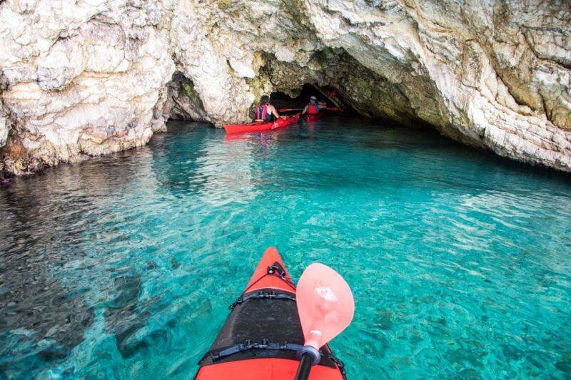 Lefkada: Full Day Sea Kayaking Tour - Kayaking the Perimeter of Madouri Island and Return to Nidri
