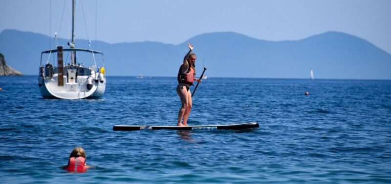 Lefkada: Guided Half-Day Island Stand-Up Paddleboarding Tour - Practical Details: Meeting Point and Group Size