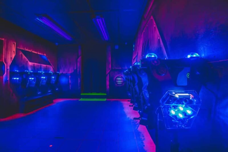Leuven: Ultimate Laser Tag Experience  3 Games + Drink - Exploring Leuvens Space-Themed Arena