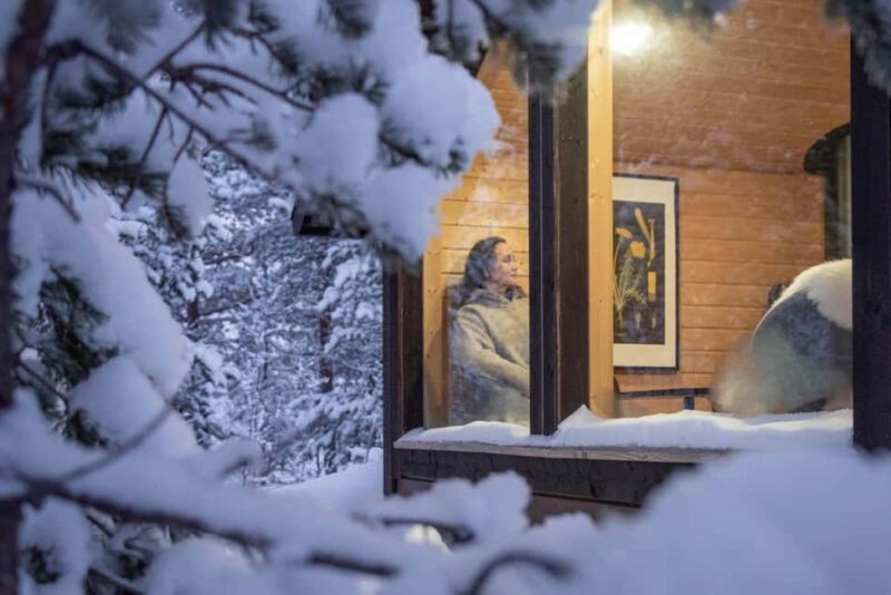 Levi: 2-Day Lapland Forest Cabin Stay with Safaris - Snowmobile Transfer and Reindeer or Horseback Riding