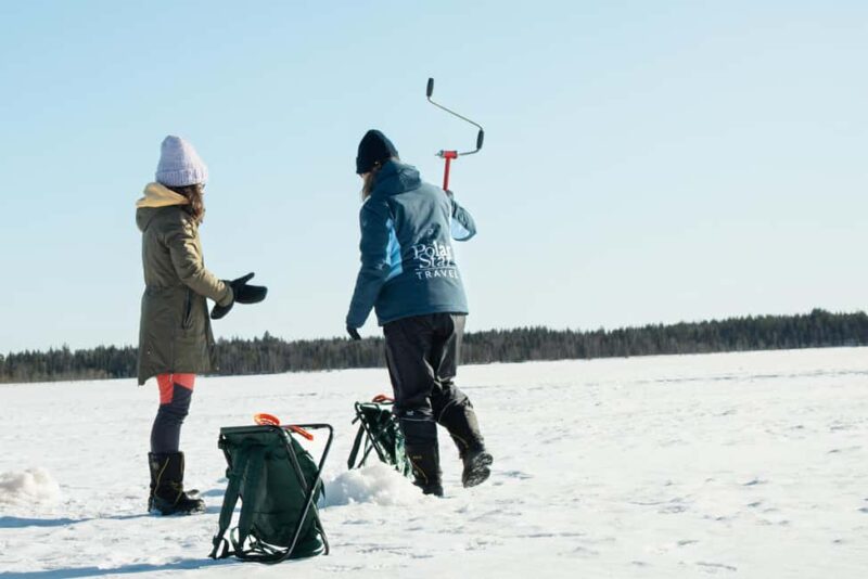 Levi: Arctic Ice-Fishing Experience - The Campfire Break and Hot Drinks