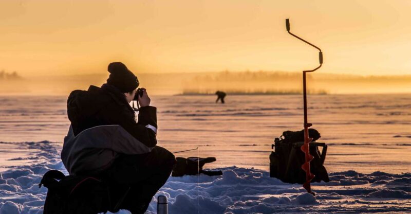 Levi: Ice Fishing on a Frozen Lake - The Equipment and Instruction for Ice Fishing