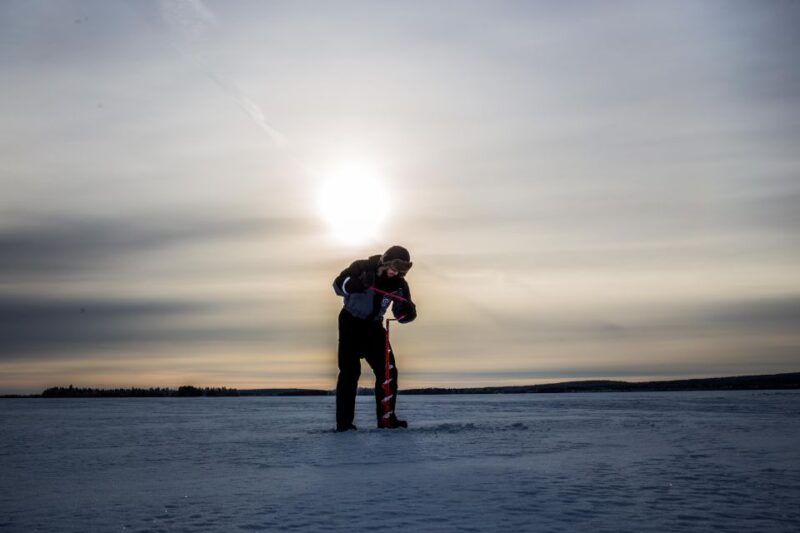 Levi: Ice Fishing on a Frozen Lake - The Experience Provider: Beyond Arctic