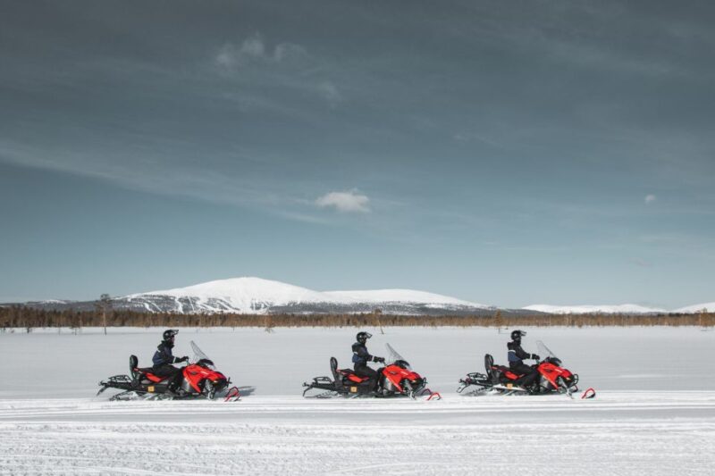 Levi: Snowmobile Safari with Ice Fishing and Outdoor Lunch - The Authentic Outdoor Lunch and Hot Drinks