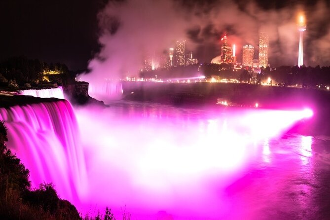 Light up The Falls Small Group Tour with Fallsview Dinner - Enjoy a Night of Stunning Falls Views at Queen Victoria Place Restaurant