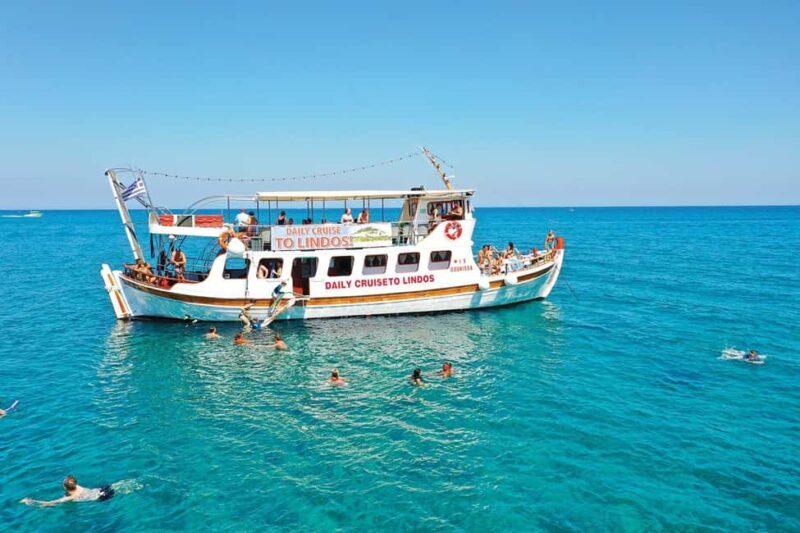 Lindos Day Cruise with Swim Stops from Faliraki & Kalithea - Boat Comfort and Facilities
