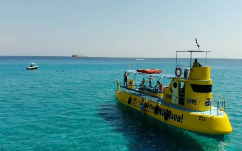 Lindos: Submarine Cruise with Swimming Stop at Navarone Bay - Food, Drinks, and Onboard Comforts