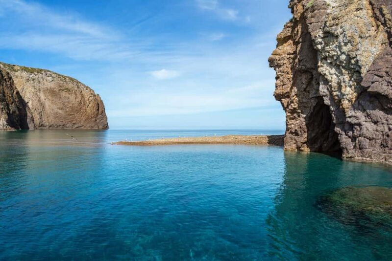 Linea isola di Palmarola - Starting Point at Punta Vardella and Initial Sights