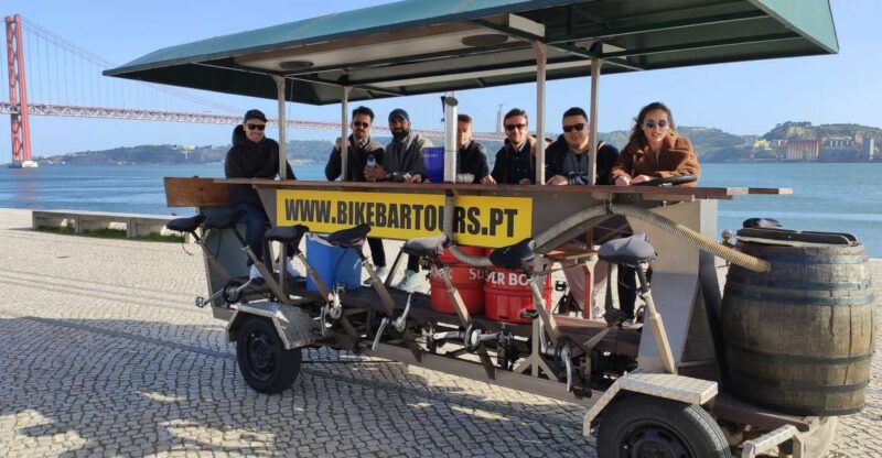 Lisbon: 1-Hour Beer Bike Tour with Draft Beer & Sangria Ride - Key Points