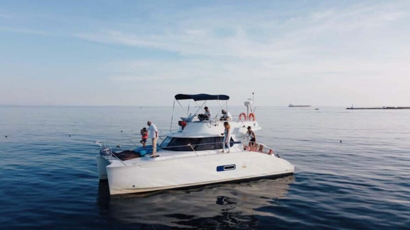 Lisbon: 6H Private Luxury Catamaran Tour with Dives - Water Activities and Sunbathing Options